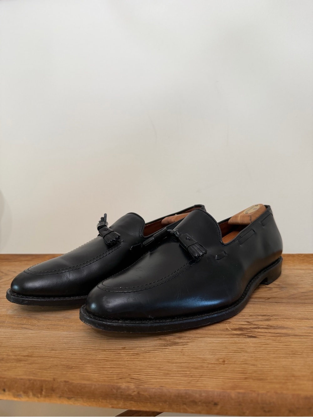 Allen Edmonds Grayson Black Leather Tassel Loafers USA Made With Box Men’s 11.5